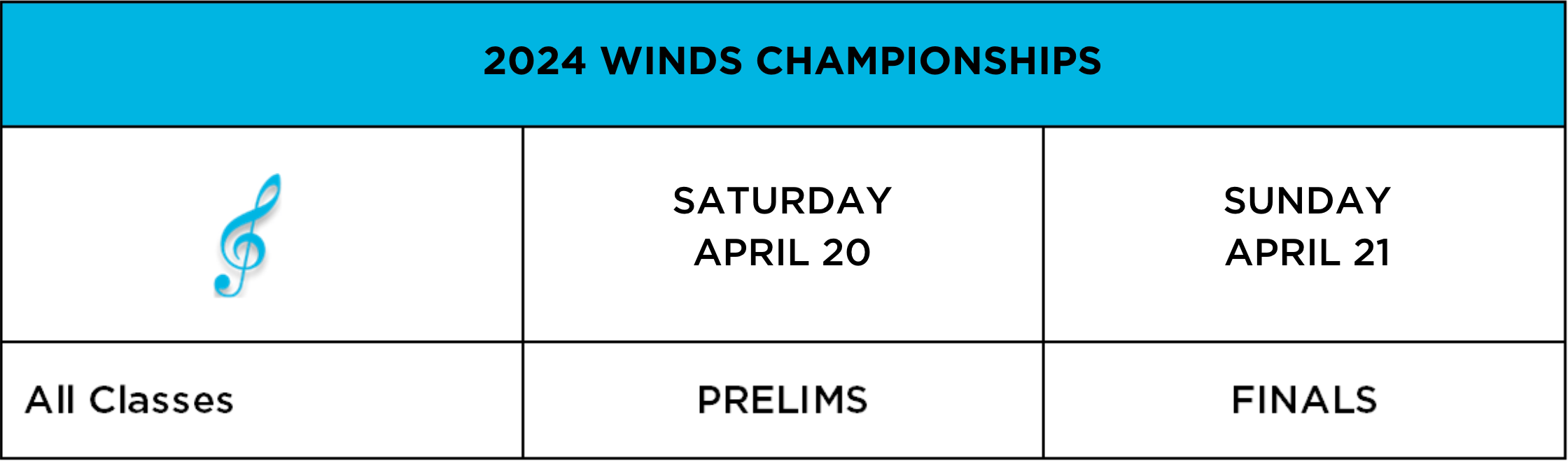 World Championships Schedules Winds WGI
